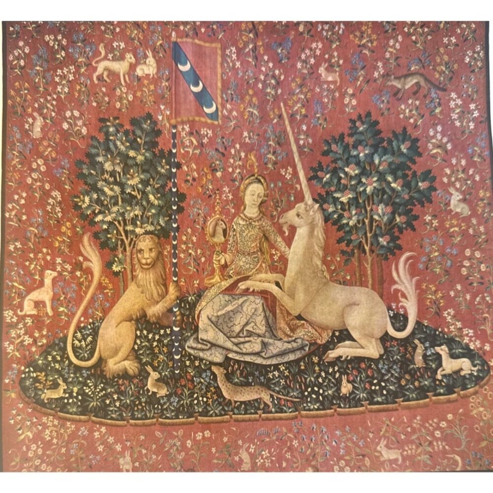 6 Lot Numbered Prints 1960 Wall art The Lady And Unicorn Series Cluny France